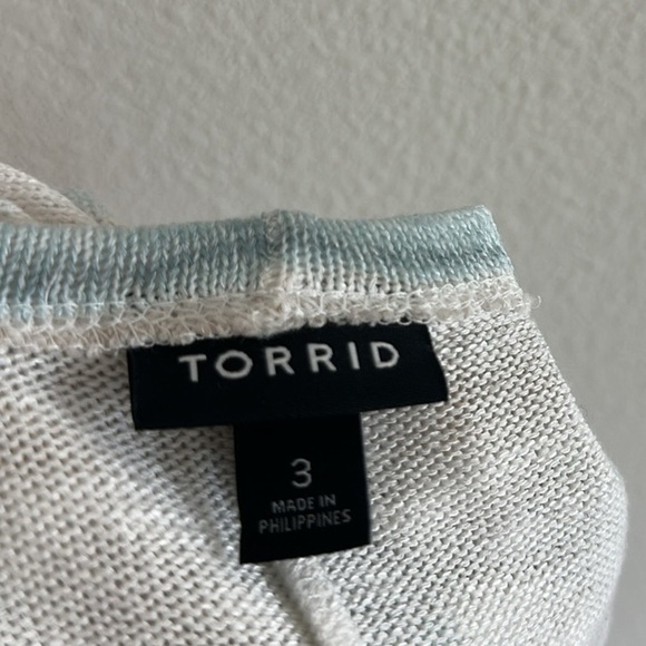 Torrid Multi Stripe Long Knit Boho Cardigan - Picture 10 of 10